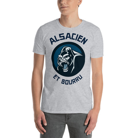 Alsacien bourru T-shirt Unisexe à Manches Courtes - Ici & Là - T-shirts & Souvenirs de chez toi