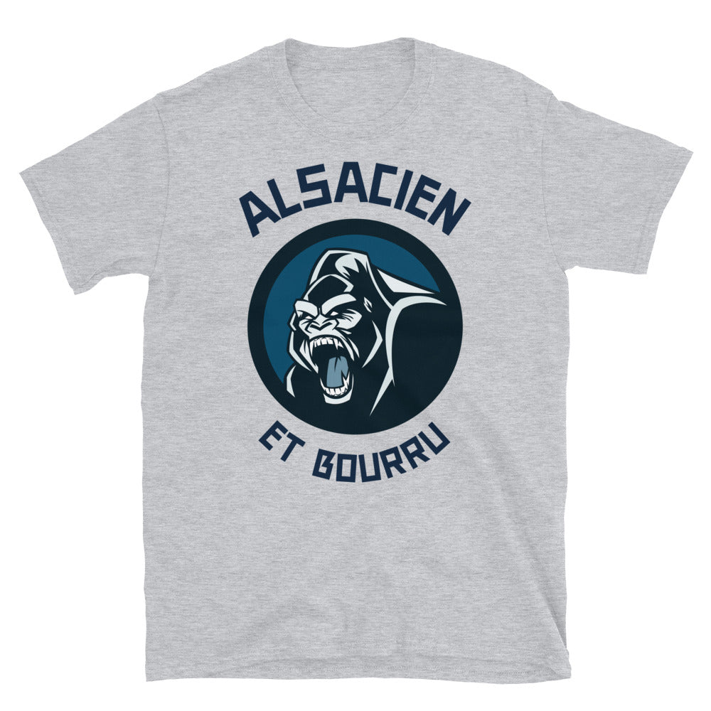 Alsacien bourru T-shirt Unisexe à Manches Courtes - Ici & Là - T-shirts & Souvenirs de chez toi