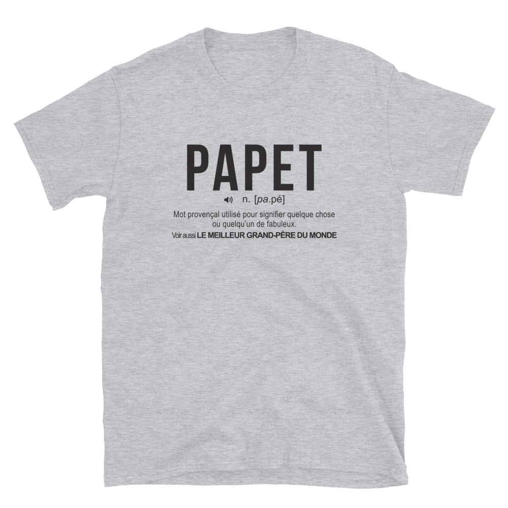 Papet, le meilleur grand père du monde - Provence, Provençal - T-shirt standard - Ici & Là - T-shirts & Souvenirs de chez toi