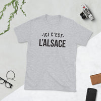 Thumbnail for T-shirt Alsace blanc face - design humoristique sur l'Alsace