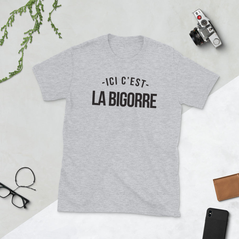 T-shirt Bigorre blanc dos - Ici c'est la Bigorre