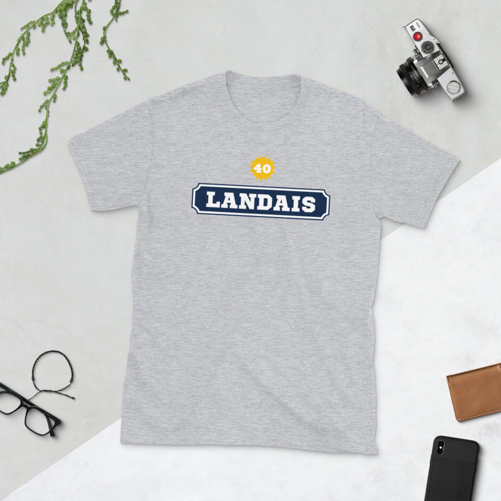 T-shirt Landais 40 noir dos - humour autour du Pastis