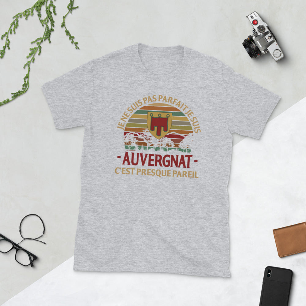 T-shirt Auvergne noir dos - Je ne suis pas parfait, presque pareil