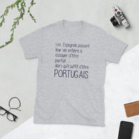 Thumbnail for T-shirt Portugal gris sport dos - Il suffit d'être Portugais