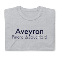 Thumbnail for T-shirt Aveyron gris sport face - Pinard et Sauciflard humoristique
