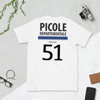 Thumbnail for T-shirt Picole départementale gris sport - numéro personnalisable