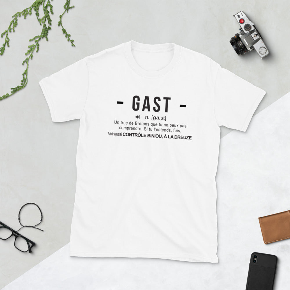 T-shirt Bretagne blanc - Gast définition humoristique