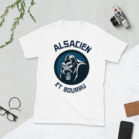 Thumbnail for Alsacien bourru T-shirt Unisexe à Manches Courtes - Ici & Là - T-shirts & Souvenirs de chez toi