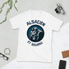 T-shirt Alsacien gris sport - texte humoristique sur l'Alsace