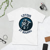 T-shirt Lotois bourru gris sport - texte humoristique sur le terroir