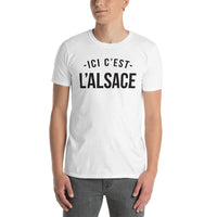 Thumbnail for T-shirt Alsace blanc - design humoristique sur l'Alsace
