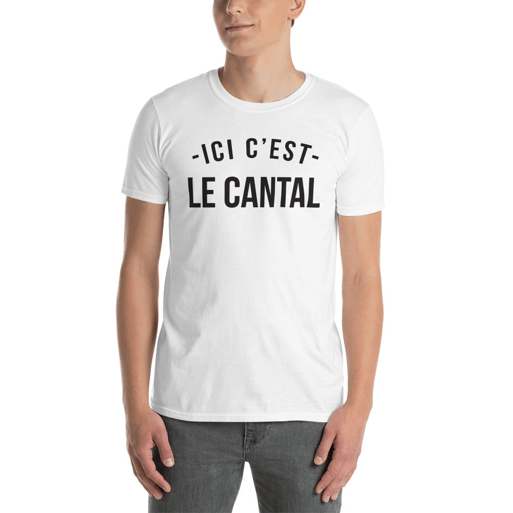 T-shirt Cantal blanc - Ici c'est le Cantal