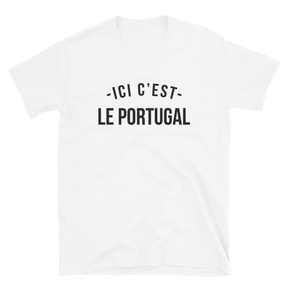 T-shirt Portugal gris sport dos - Ici c'est le Portugal