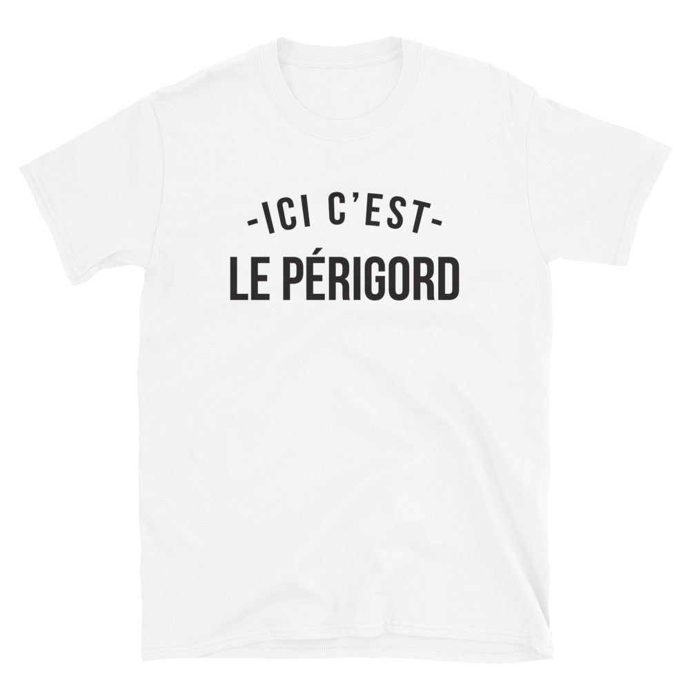 T-shirt Périgord blanc dos - Ici c'est le Périgord