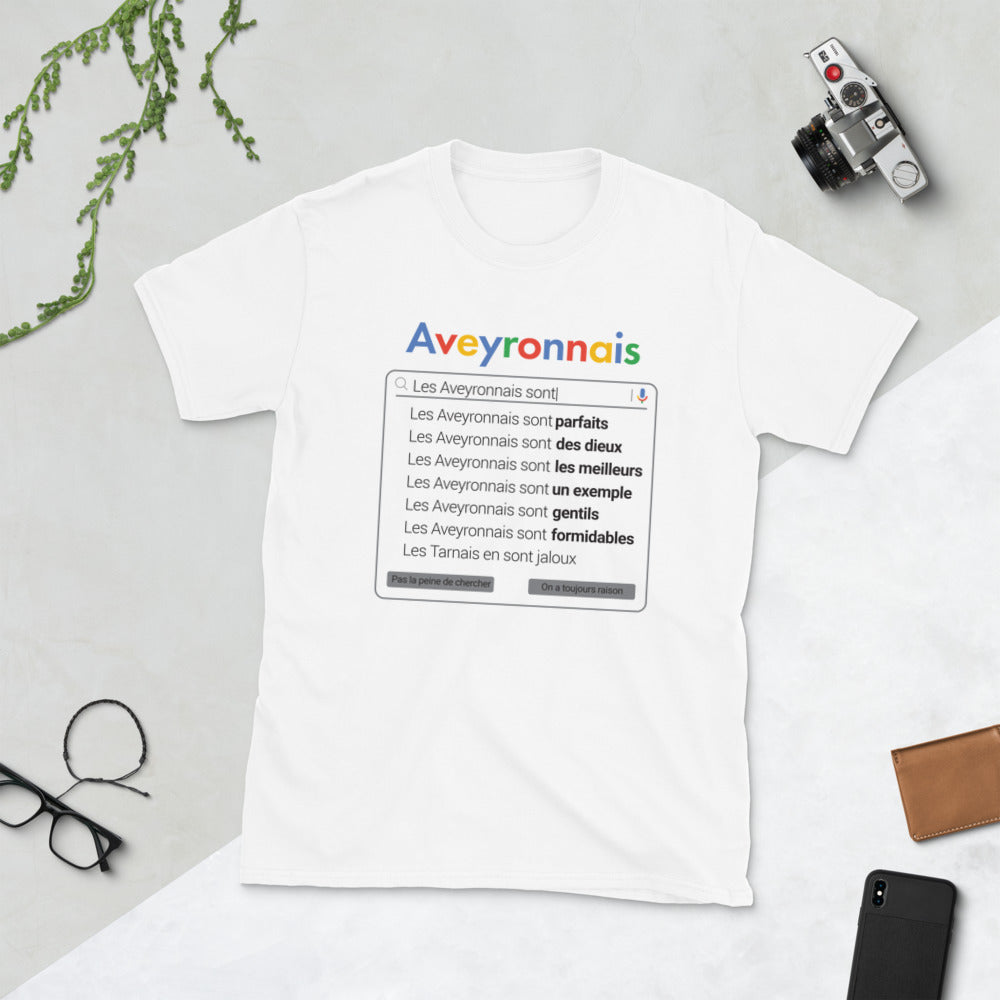 T-shirt Aveyron gris sport - Fierté locale et humour