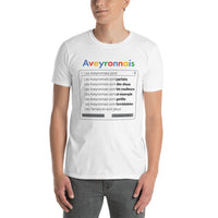 Thumbnail for T-shirt Aveyron noir - Fierté locale et humour