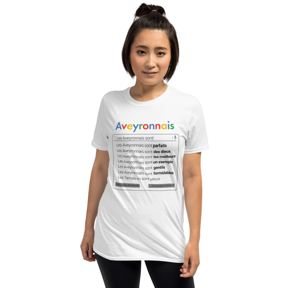 T-shirt Aveyron gris foncé - Fierté locale et humour