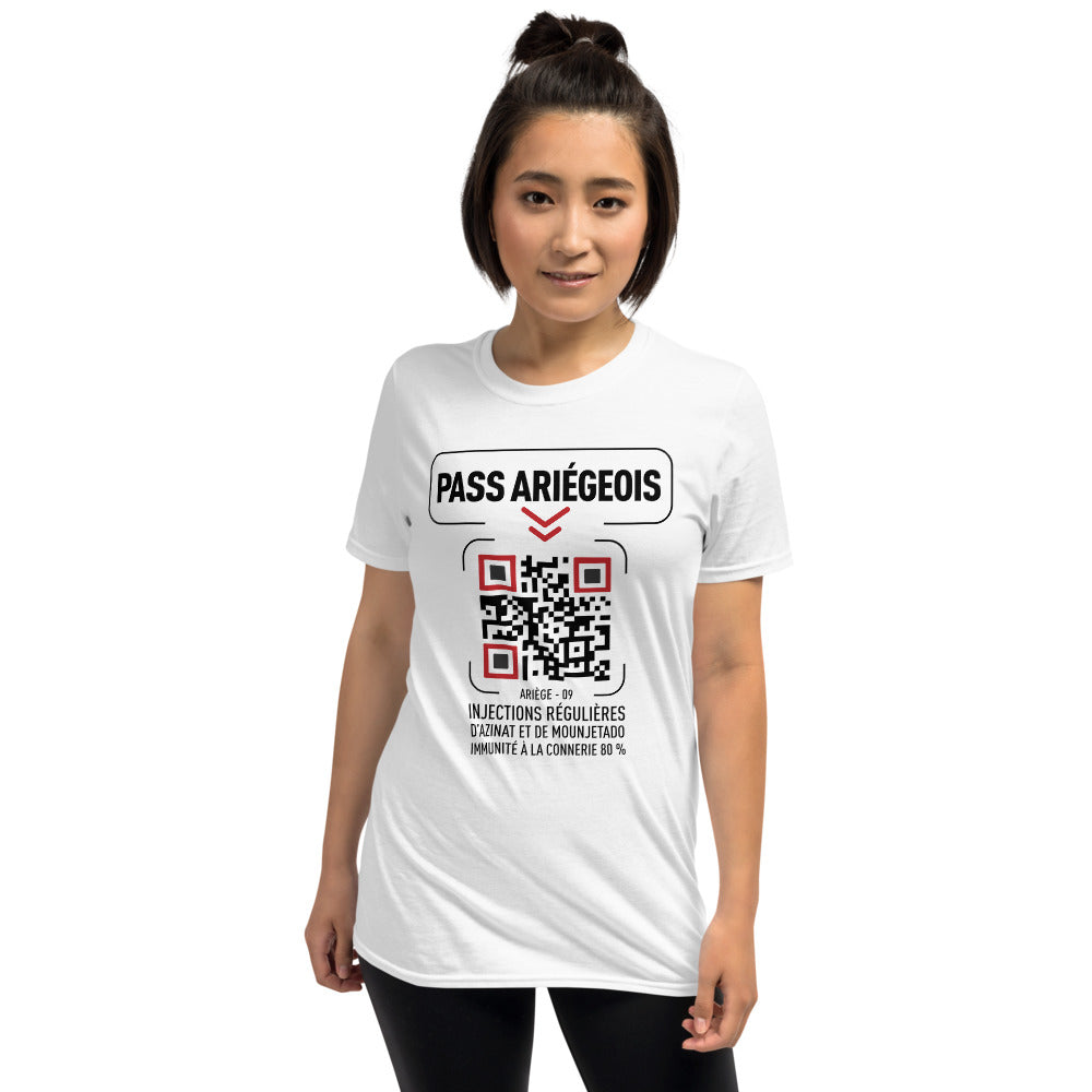 T-shirt Ariège gris sport face - Humour et fierté locale