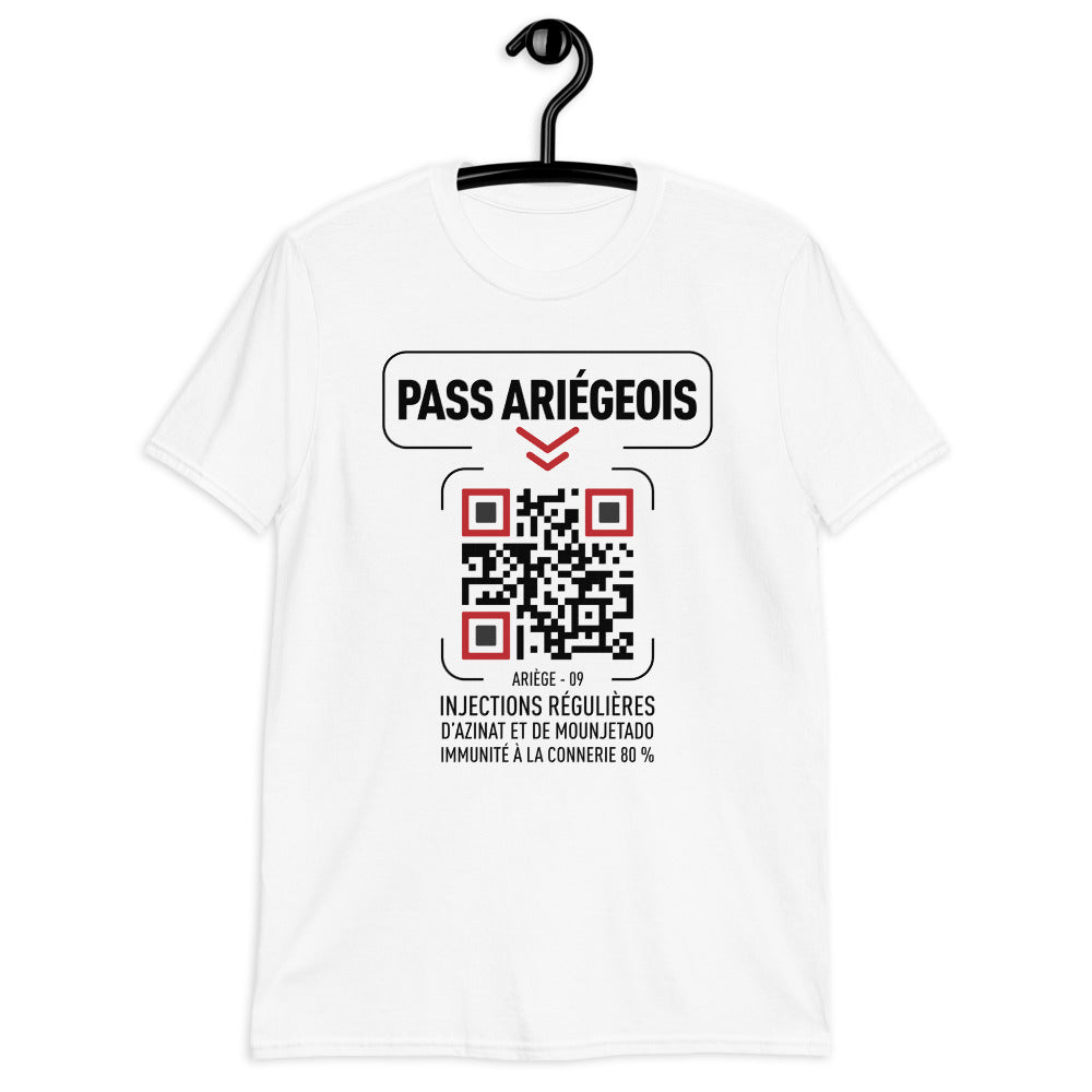 T-shirt Ariège gris sport dos - Humour et fierté locale