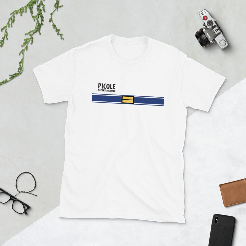 T-shirt Picole départementale gris sport - design humoristique