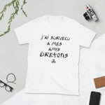 J'ai survécu à mes amis Bretons - T-Shirt standard humour