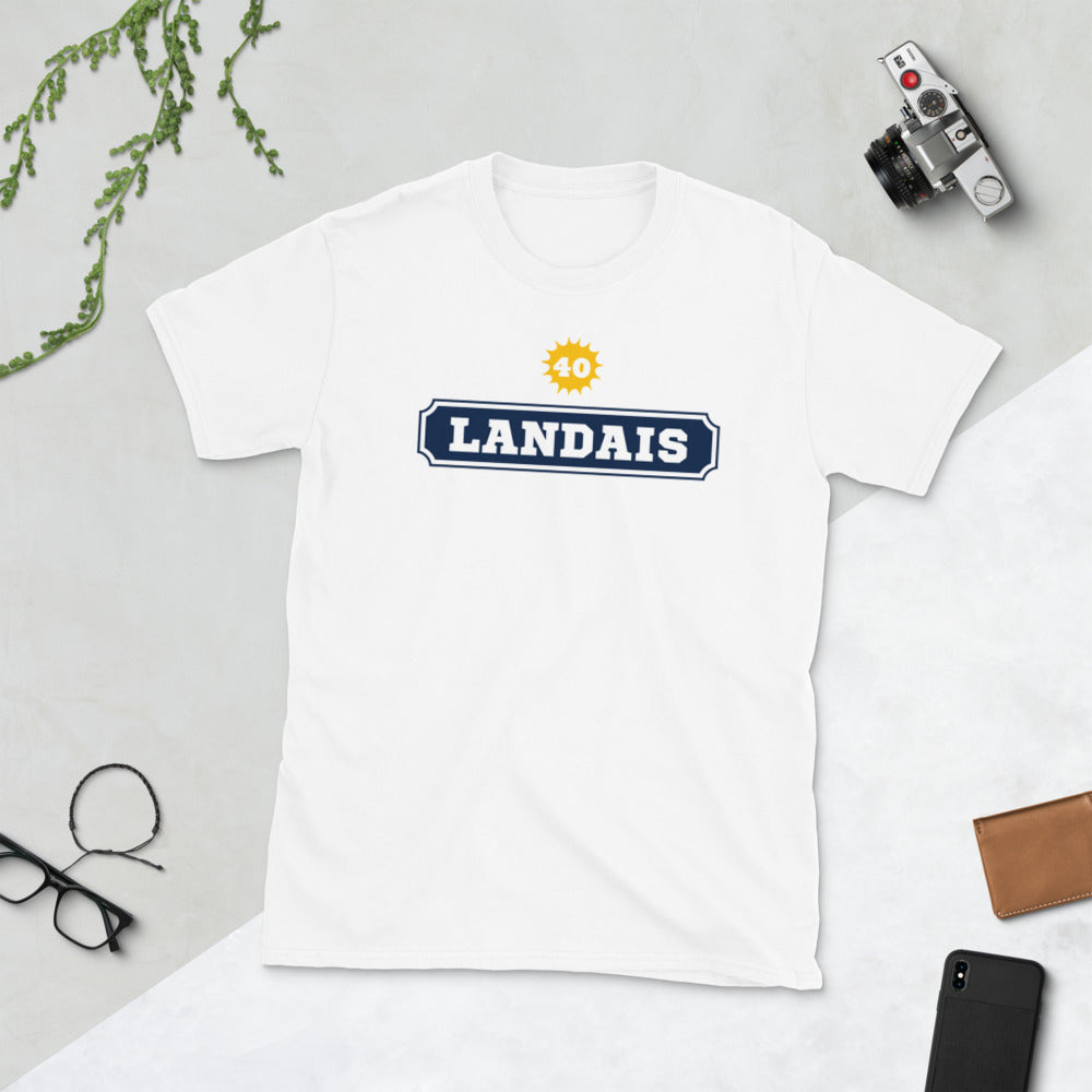 T-shirt Landais 40 gris sport dos - humour autour du Pastis
