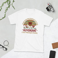 Thumbnail for T-shirt Auvergne gris sport dos - Je ne suis pas parfait, presque pareil