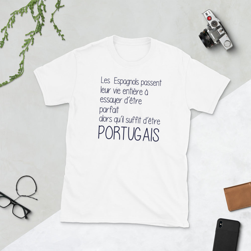 T-shirt Portugal blanc - Il suffit d'être Portugais