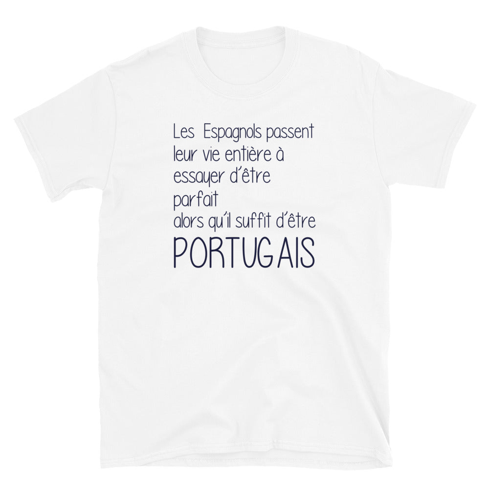 T-shirt Portugal blanc dos - Il suffit d'être Portugais
