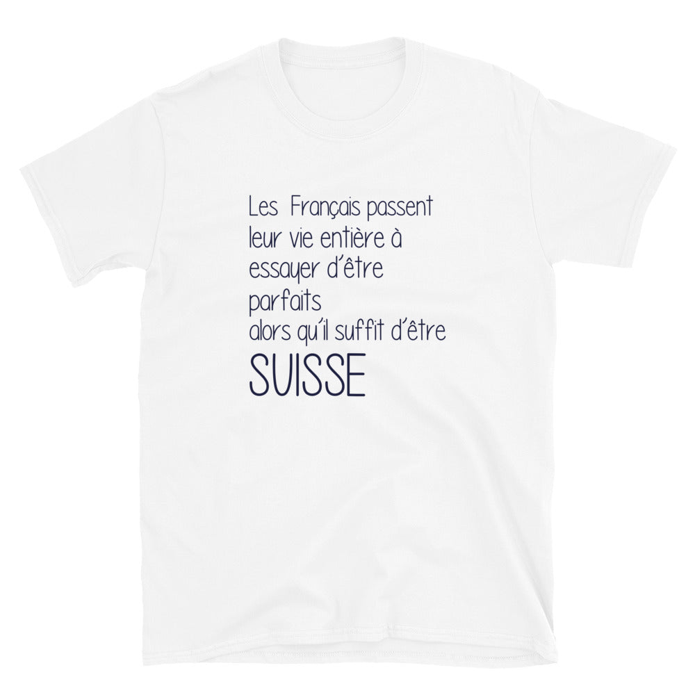 T-shirt Suisse gris sport - Il suffit d'un sourire
