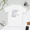 T-shirt Wallonie blanc - Humour belge avec fierté