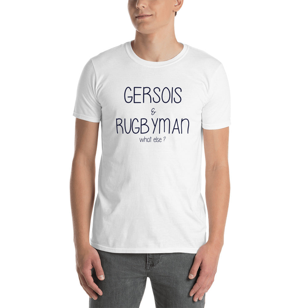 T-shirt Gers gris sport - Gersois et rugbyman, humour local