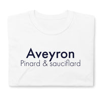 Thumbnail for T-shirt Aveyron blanc - Pinard et Sauciflard humoristique