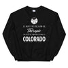 Sweatshirt Colorado noir - Je n'ai pas besoin de thérapie