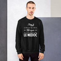 Thumbnail for Sweatshirt Gironde bleu marine - Je n'ai pas besoin de thérapie
