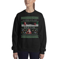 Thumbnail for Sweatshirt Bretagne bleu marine dos - Le père Noël est Breton