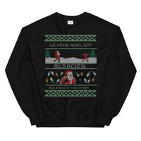 Thumbnail for Sweatshirt Alsace noir - Le père Noël est Alsacien