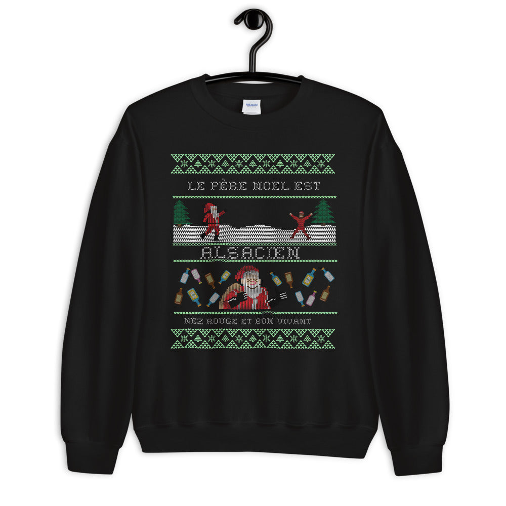 Der Weihnachtsmann kommt aus dem Elsass – Sweatshirt
