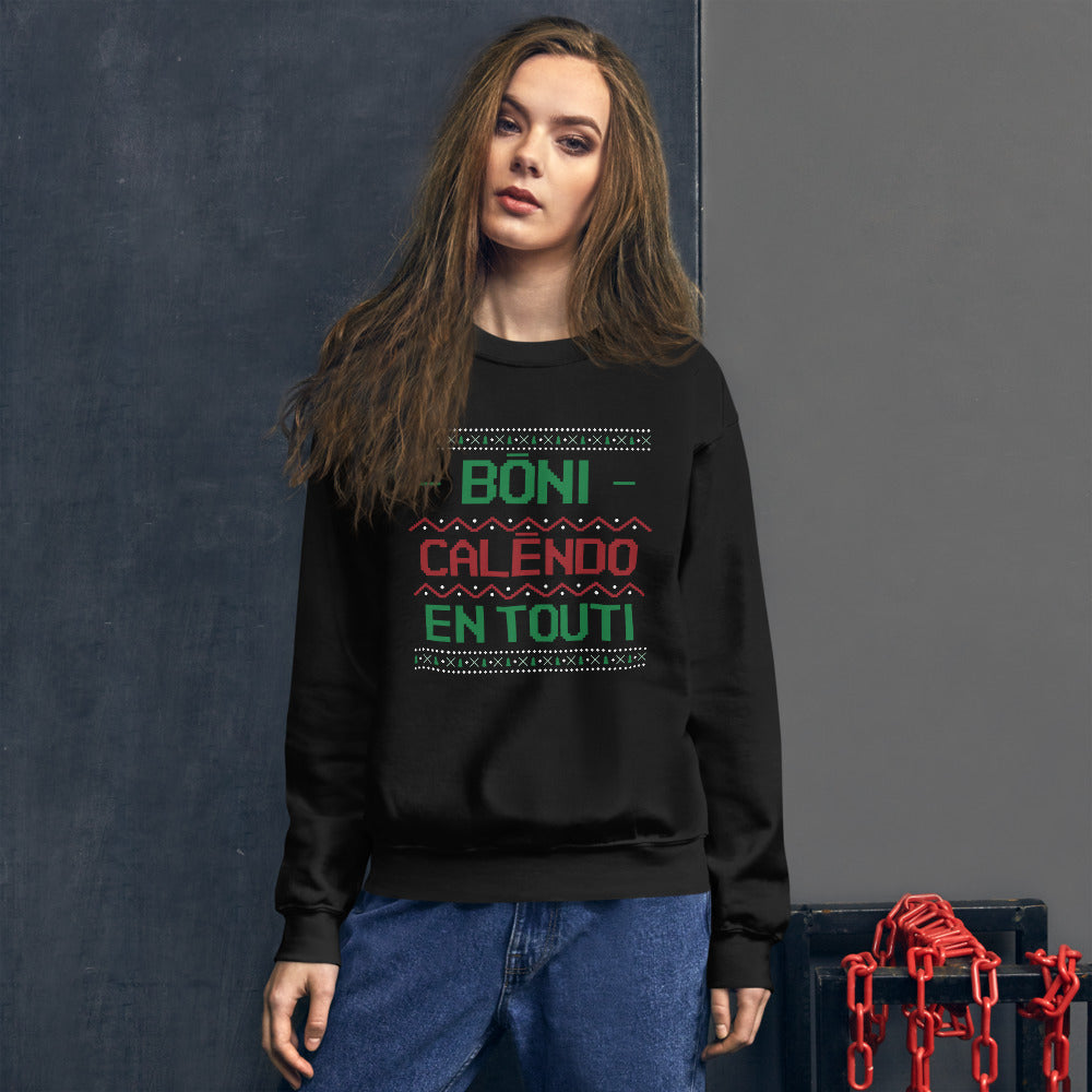 Bòni Calendo en Touti - Sweatshirt Noël Provençal