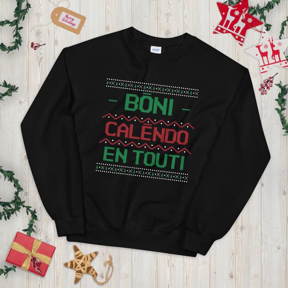 Bòni Calendo en Touti - Sweatshirt Noël Provençal