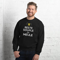 Thumbnail for Sweatshirt Franche Comté gris foncé chiné - Reste souple ça meule
