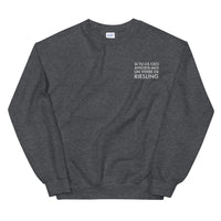 Thumbnail for Si tu lis ceci apporte moi un verre de Riesling - Sweatshirt Alsace - Brodé - Ici & Là - T-shirts & Souvenirs de chez toi