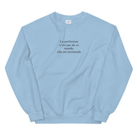 Thumbnail for Sweatshirt Normandie blanc dos - La perfection n'est pas de ce monde