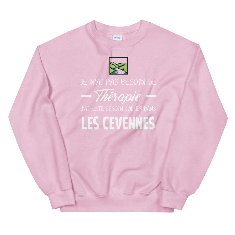 Cévennes, Lozère, Je n'ai pas besoin de Thérapie - Sweatshirt - Ici & Là - T-shirts & Souvenirs de chez toi