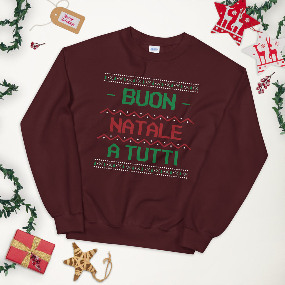 Buon Natale a tutti - Sweatshirt Noël Italien