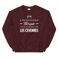 Thumbnail for Cévennes, Lozère, Je n'ai pas besoin de Thérapie - Sweatshirt - Ici & Là - T-shirts & Souvenirs de chez toi