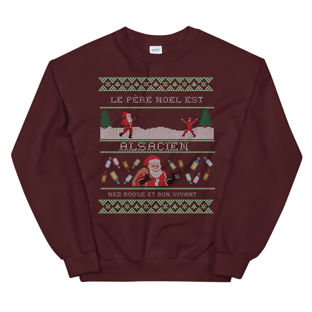 Der Weihnachtsmann kommt aus dem Elsass – Sweatshirt