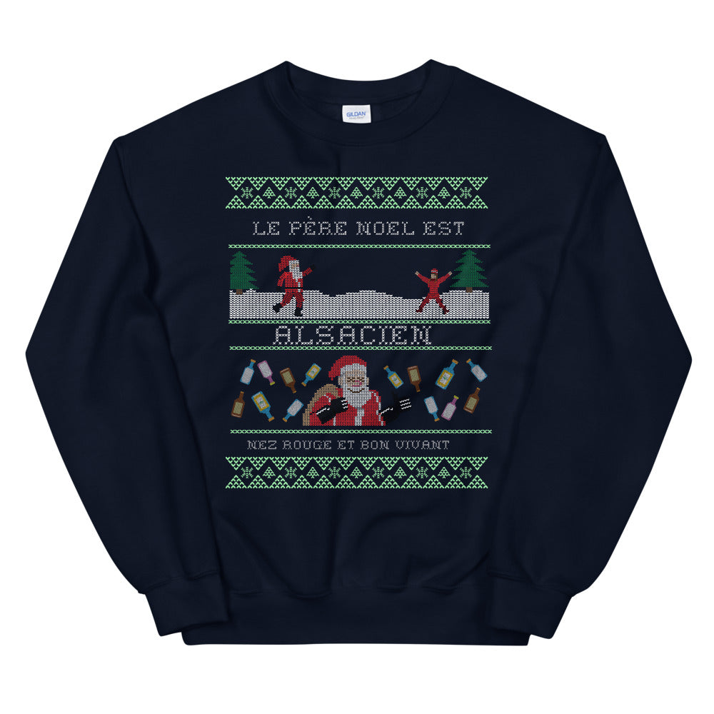 Der Weihnachtsmann kommt aus dem Elsass – Sweatshirt