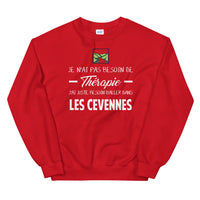 Thumbnail for Cévennes, Lozère, Je n'ai pas besoin de Thérapie - Sweatshirt - Ici & Là - T-shirts & Souvenirs de chez toi