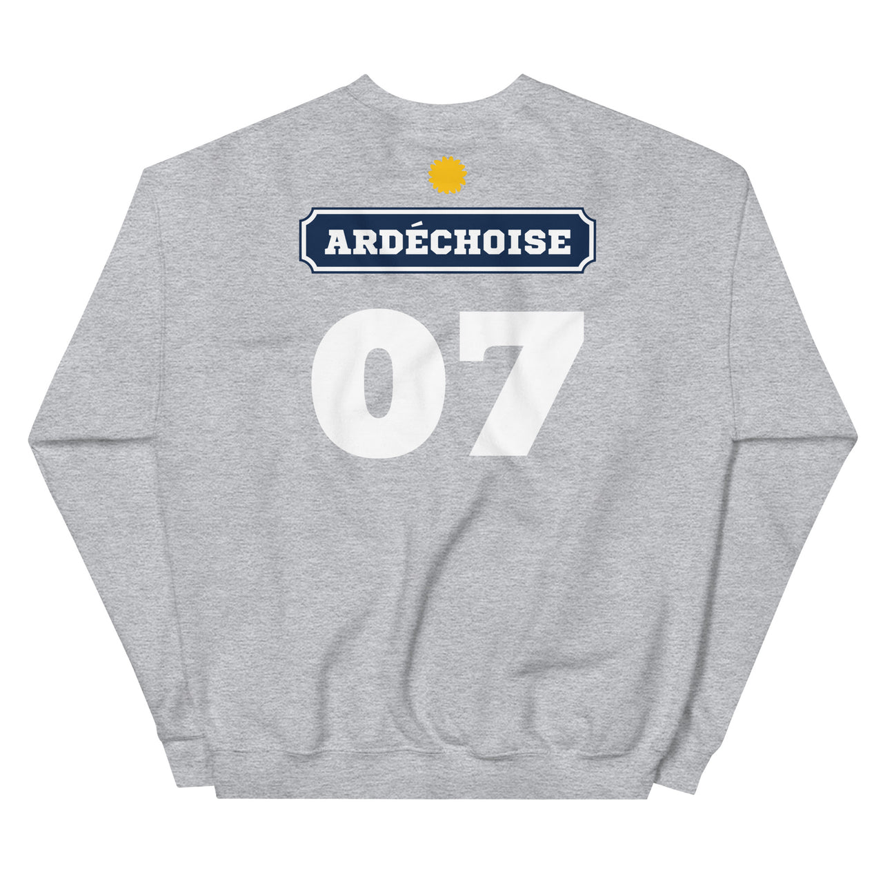 Ardéchoise - Sweat Unisexe à Col Rond Imprimé dos